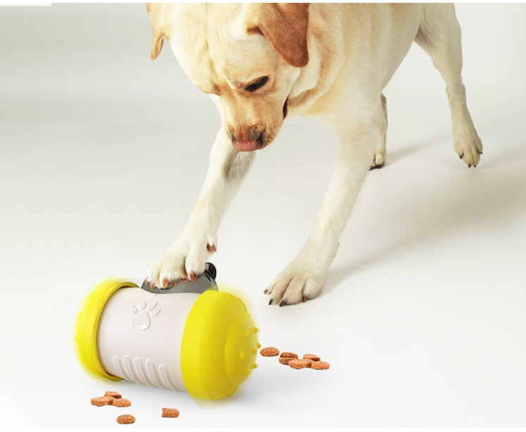 Funny Dog Treat Leaking Toy With Wheel