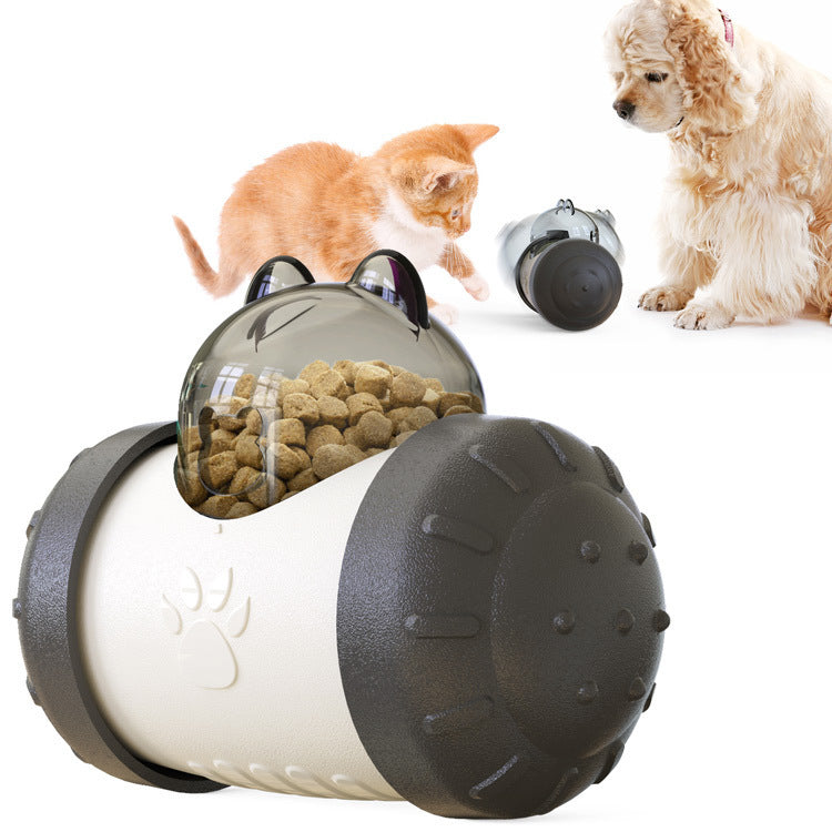 Funny Dog Treat Leaking Toy With Wheel