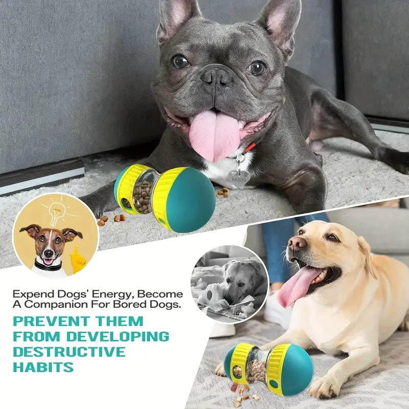 Adjustable Treat Dispenser Toy For Dogs - Interactive IQ Stimulator Slow Feeder For Boredom