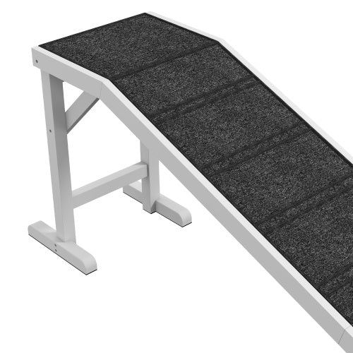 Pet Ramp For Dog With Non-slip Carpet And Top Platform