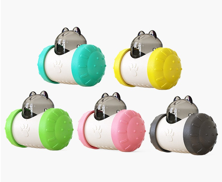 Funny Dog Treat Leaking Toy With Wheel