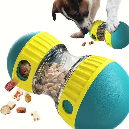 Adjustable Treat Dispenser Toy For Dogs - Interactive IQ Stimulator Slow Feeder For Boredom