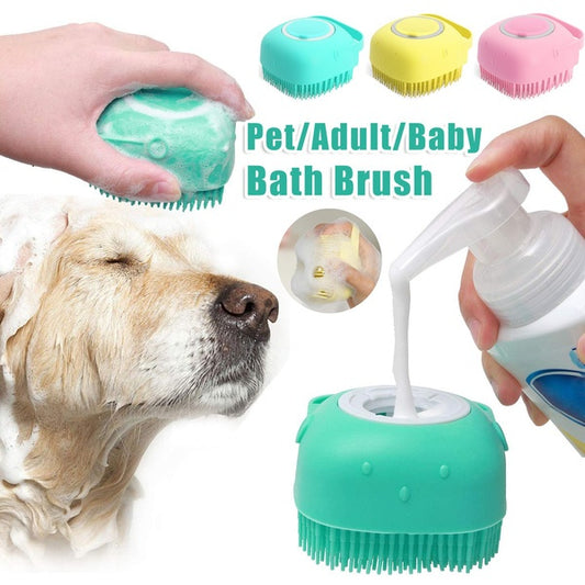 Silicone Massage Gloves Brush For Pets
