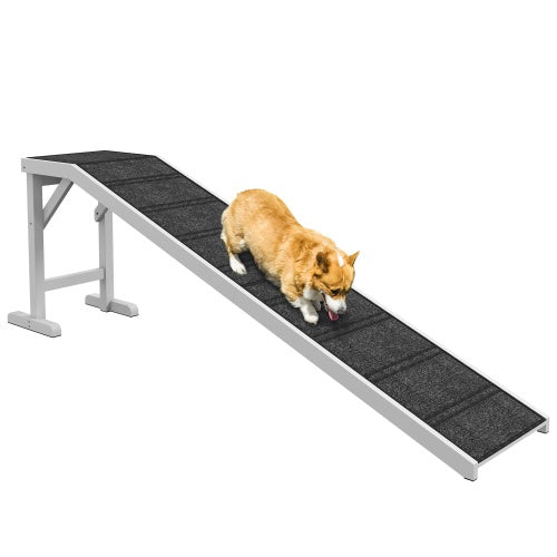 Pet Ramp For Dog With Non-slip Carpet And Top Platform